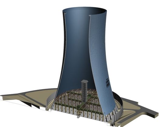 Excerpt from a cooling tower model referring to a cooling tower book 