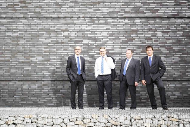 Der Vorstand der ZPP Ingenieure AG - Prof. Dr.-Ing. Speier, Dr.-Ing. Lehnen, Dipl.-Ing. Meyer, Dr.-Ing. Spohr